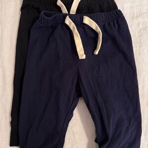 GAP Kids Black and Navy Joggers - 3-6 months